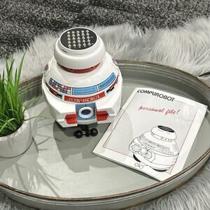 Vintage WORKING 1980's Axlon COMPUROBOT I Programmable Electronic Robot w/Manual